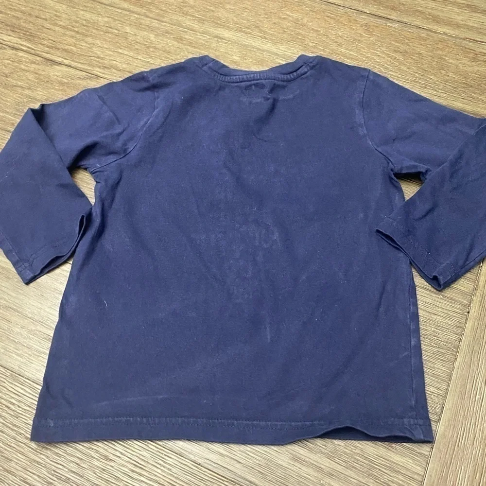 Gymboree 3T long sleeve blue yellow graphic t shirt